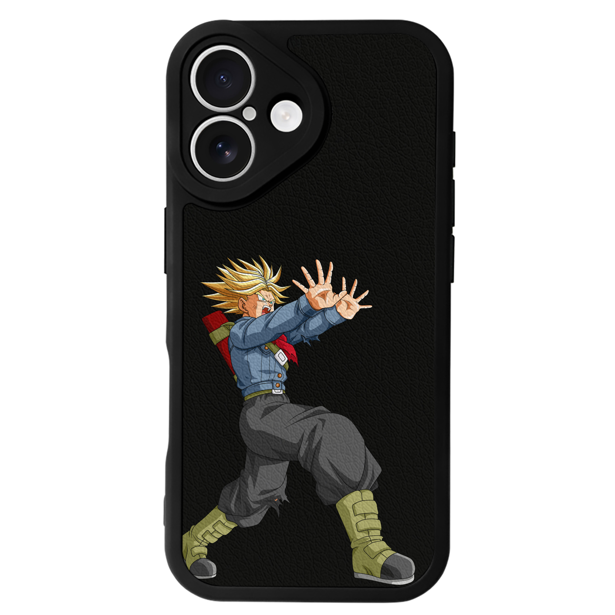 （画像用） ドラゴンボール トランクス（Torankusu）DRAGON BALL Trunks 【iPhone 16シリーズ対応】シリコンスマホケース（レザー調） 材質：シリコン